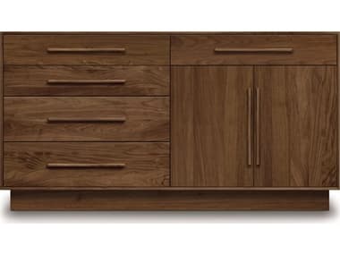 Copeland Moduluxe 5-Drawers Natural Cherry Wood Double Dresser CF4MODC72