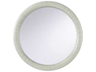 Chelsea House Shayla Copas String Along Shayla Copas Gray White Round Wall Mirror CH370285