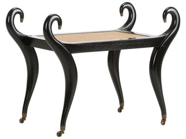 Chelsea House Kristi Nelson Swan Black Natural Accent Bench CH370322