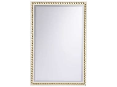 Chelsea House Shayla Copas Radcliffe Shayla Copas Cream Gold Rectangular Wall Mirror CH370360