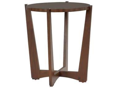 Chelsea House Jamie Merida Round Wood Mahogany Ardoise End Table CH370397