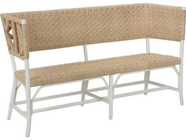 Chelsea House Bill Cain Wrightsburg Natural White Beige Accent Bench CH370432