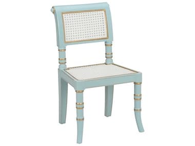 Chelsea House Bill Cain Sheraton Blue Armless Dining Chair CH370460