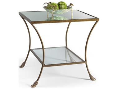 Chelsea House Rectangular Mirror Brown End Table CH380067