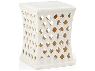 Chelsea House 13" White Accent Stool CH382235