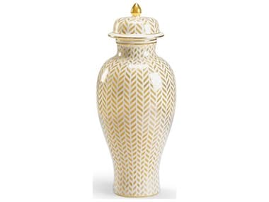 Chelsea House Claire Bell Herringbone Vase - Gold CH383558