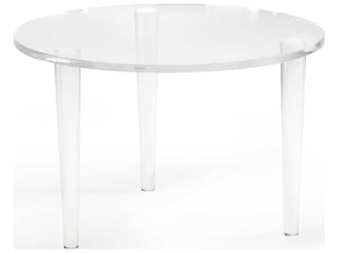 Chelsea House Acrylic 28" Round Clear Coffee Table CH383663