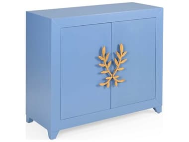 Chelsea House Claire Bell 41" Wide Blue Solid Wood Accent Chest CH384742