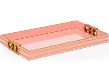 Chelsea House Shayla Copas Copas Serving Tray - Coral CH384805