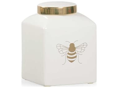Chelsea House Shayla Copas Bee Kind Ginger Jar - White CH384914