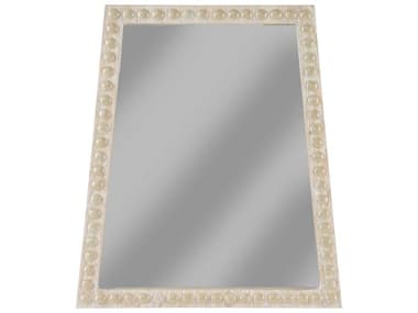 Chelsea House Elizabeth Wicker Trapezoid Mirror - Whitewash CH385458