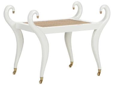 Chelsea House Kristi Nelson 31" White Accent Bench CH385482