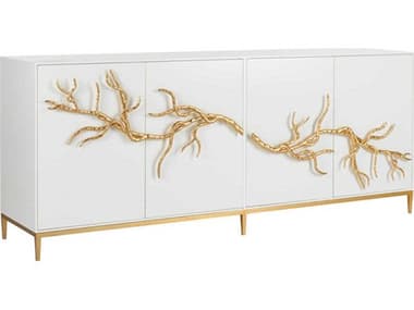 Chelsea House Shayla Copas 84" White Branch Sideboard CH385493