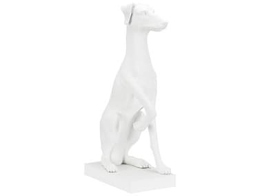 Chelsea House Claire Bell Matte White Greyhound Sculpture CH385520