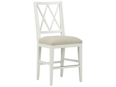 Chelsea House Austin White Beige Fabric Upholstered Counter Stool CH385648