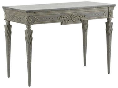 Chelsea House Palazzo Rectangular Faux Marble Gray Washed Console Table CH385896