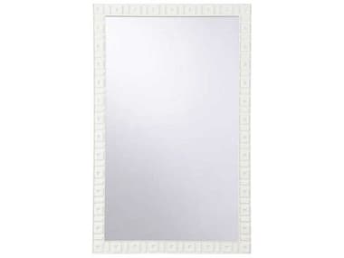 Chelsea House Lindsay Street White Rectangular Wall Mirror CH385925