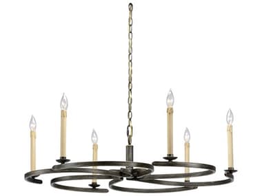 Chelsea House " Wide Black Tiered Chandelier CH68011