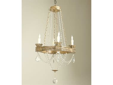 Chelsea House 18" Wide Silver Crystal Tiered Chandelier CH68017