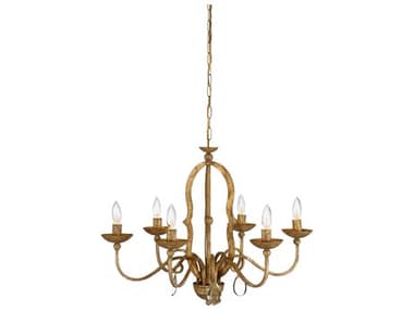 Chelsea House Bill Cain 23" Wide Gold Tiered Chandelier CH68418