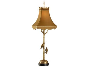 Chelsea House Twin Sparrows Gold Brass Table Lamp CH68426