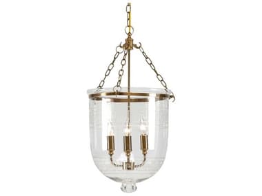 Chelsea House 14" Gold Brass Glass Dome Pendant CH68453