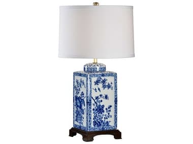 Chelsea Blue Lotus White Table Lamp - (Lg) CH68628