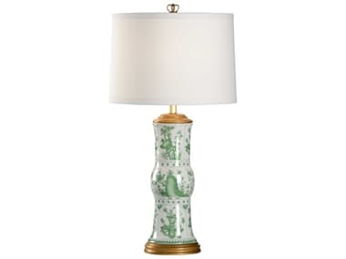 Chelsea House Canton Vase White Green Table Lamp CH68667