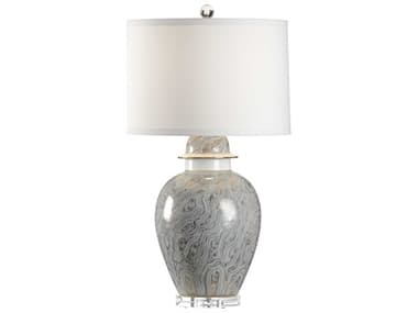 Chelsea House Gray Marblized White Gold Table Lamp CH69101