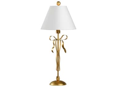 Chelsea House Bow White Table Lamp - Gold CH69143