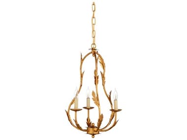 Chelsea House Pam Cain 15" Wide Gold Candelabra Chandelier CH69168
