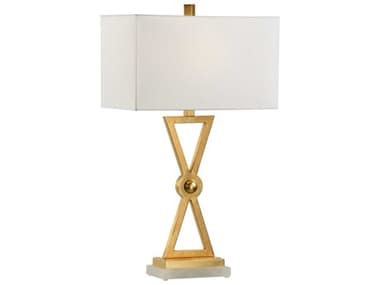 Chelsea House Claire Bell Regiment Gold White Table Lamp - CH69261