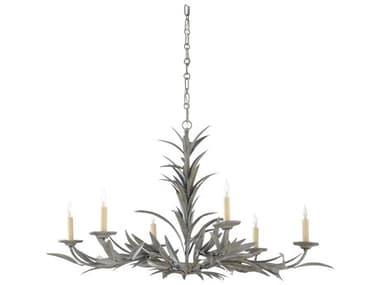 Chelsea House Claire Bell 39" Wide Gray Chandelier CH69279