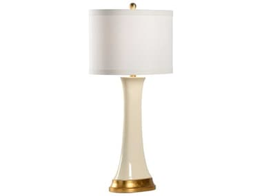Chelsea House Pam Cain Hopper White Gold Table Lamp - Cream CH69421