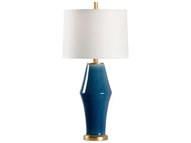 Chelsea House Jamie Merida St Michael Blue Gold Table Lamp - Midnight CH69469