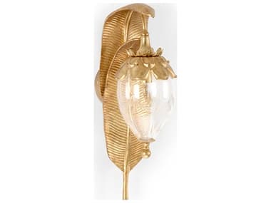 Chelsea House 19" Tall Gold Glass Wall Sconce CH69600