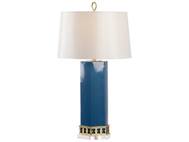 Chelsea House Shayla Copas Miriam Blue Gold Table Lamp - CH69763