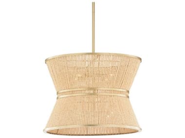 Chelsea House Lima 8-Light Matte Gold Natural Pendant CH70163