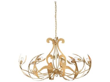 Chelsea House Scarperia 8-Light Gold Clay Chandelier CH70170