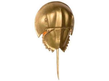 Chelsea House Horseshoe Crab 1-Light Antique Gold Leaf Wall Sconce CH70217