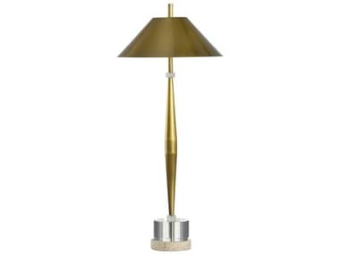 Chelsea House Slim Antique Brass Gold Metal Buffet Lamp CH70231