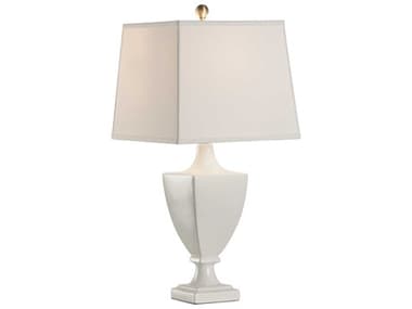 Chelsea House Bill Cain Vera White Off Silkette Table Lamp CH70239