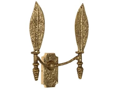 Chelsea House Magnolia 2-Light Textured Brass Wall Sconce CH70242