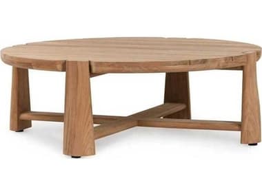 Classic Home Outdoor Aston Natural Wood Round Coffee Table CHO51005940