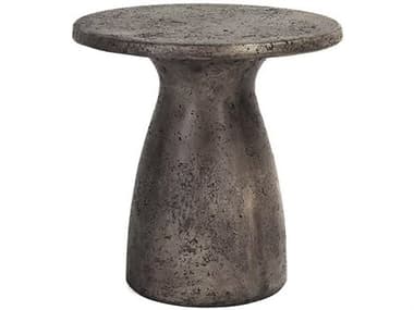 Classic Home Outdoor Collins Dark Grey Concrete Round End Table CHO51031447