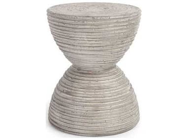 Classic Home Outdoor Corey Rough Light Grey Concrete Round End Table CHO51031462