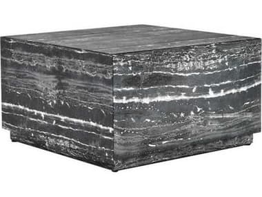 Classic Home Outdoor Arlette Black Concrete Square Coffee Table CHO51031547