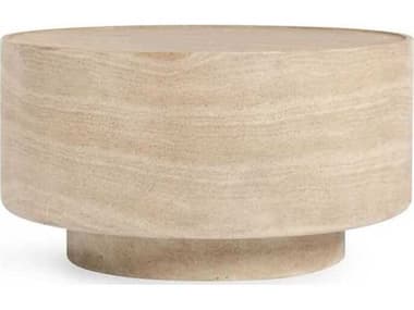 Classic Home Outdoor Mckenna Beige Concrete Round Coffee Table CHO51031624