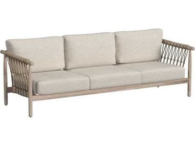 Classic Home Outdoor Leo Taupe Wood Cushion Sofa CHO53051568