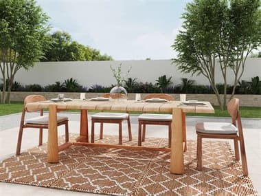 Classic Home Outdoor Aston Wood Casual Patio Dining Set CHOASTONDINSET